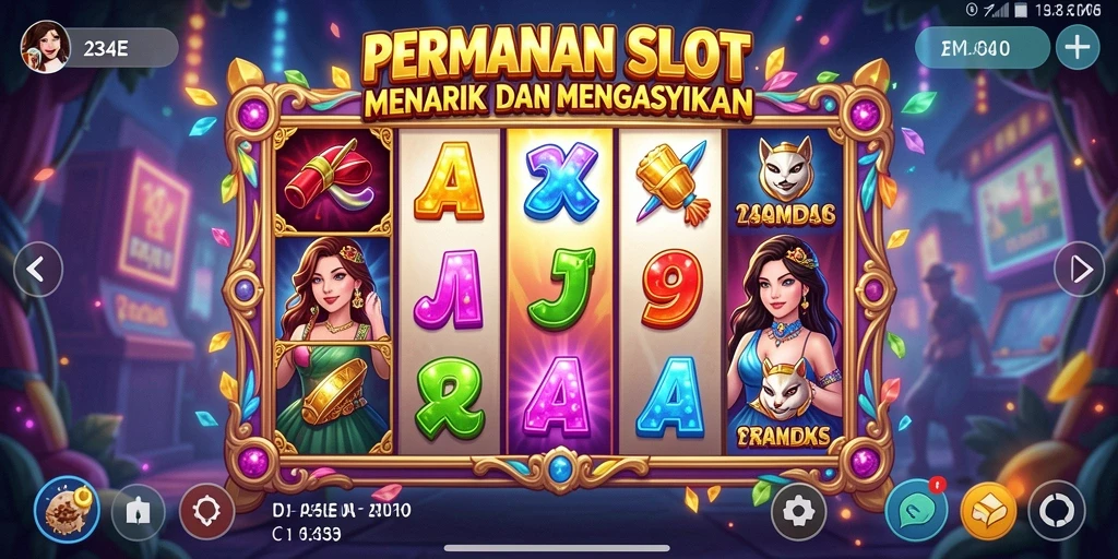 Screenshot gameplay 234E menunjukkan aksi slot yang mendebarkan dan grafis yang menarik.