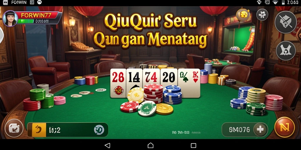 Tampilan gameplay QiuQiu yang menantang dan menarik.