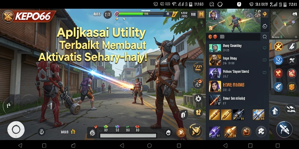 Screenshot utama KEPO66 menampilkan antarmuka pengguna yang ramah.