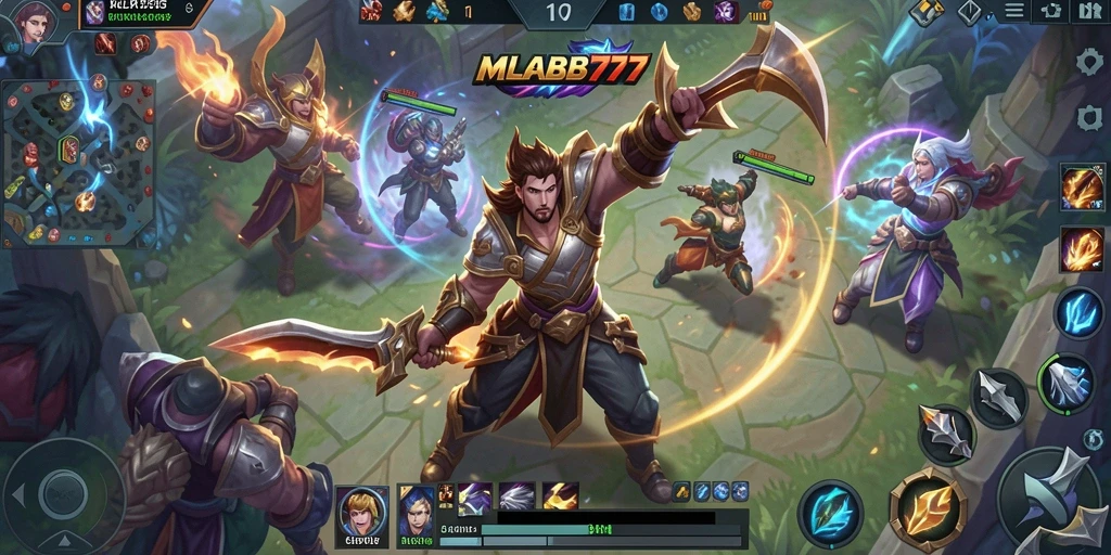 Screenshot MLBB777 menampilkan gameplay arcade yang seru dan menantang.