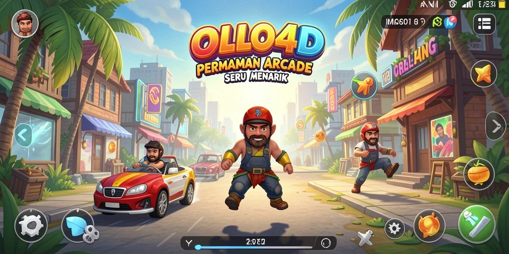Screenshot gameplay OLLO4D dengan aksi arcade seru.