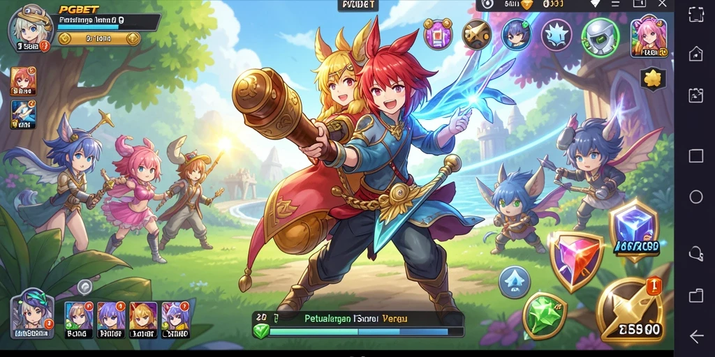 Tampilan gameplay PGBET yang memukau dengan karakter Anime.